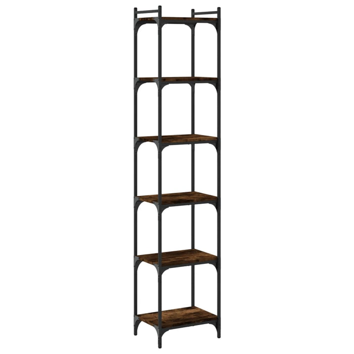 Bibliotecă 6 niveluri, stejar maro 40x30x188 cm, lemn prelucrat - WALTI WALTI