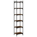 Bibliotecă 6 niveluri, stejar maro 40x30x188 cm, lemn prelucrat - WALTI WALTI