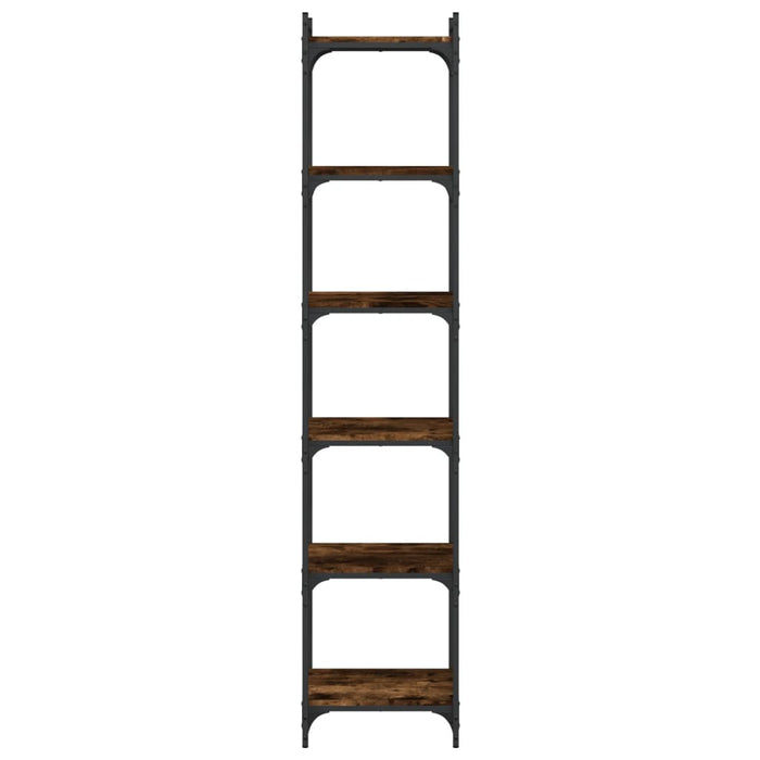 Bibliotecă 6 niveluri, stejar maro 40x30x188 cm, lemn prelucrat - WALTI WALTI
