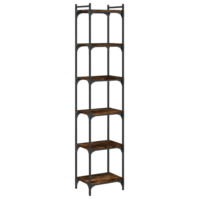 Bibliotecă 6 niveluri, stejar maro 40x30x188 cm, lemn prelucrat - WALTI WALTI