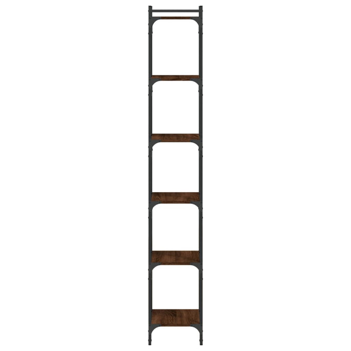Bibliotecă 6 niveluri, stejar maro 40x30x188 cm, lemn prelucrat WALTI