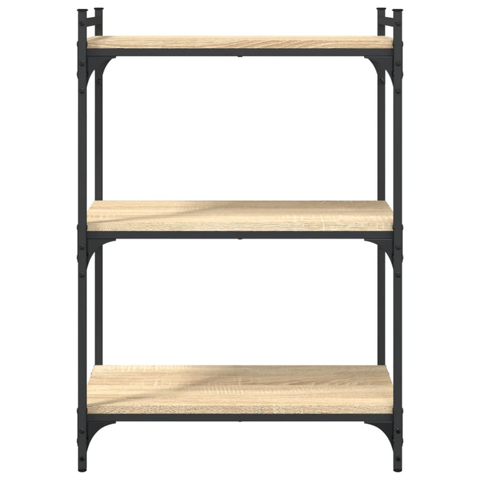 Bibliotecă cu 3 niveluri, stejar sonoma, 60x30x86 cm, lemn WALTI