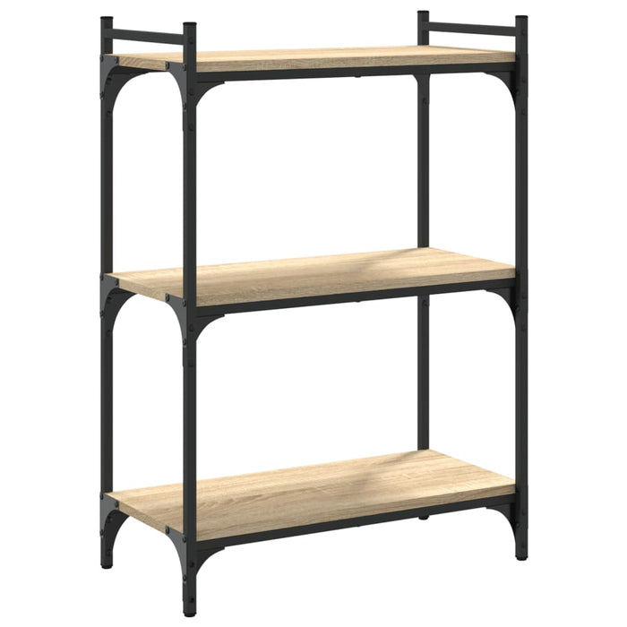 Bibliotecă cu 3 niveluri, stejar sonoma, 60x30x86 cm, lemn WALTI