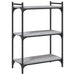 Bibliotecă cu 3 niveluri gri sonoma 60x30x86 cm lemn compozit - WALTI WALTI