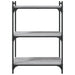 Bibliotecă cu 3 niveluri gri sonoma 60x30x86 cm lemn compozit - WALTI WALTI