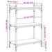 Bibliotecă cu 3 niveluri gri sonoma 60x30x86 cm lemn compozit - WALTI WALTI
