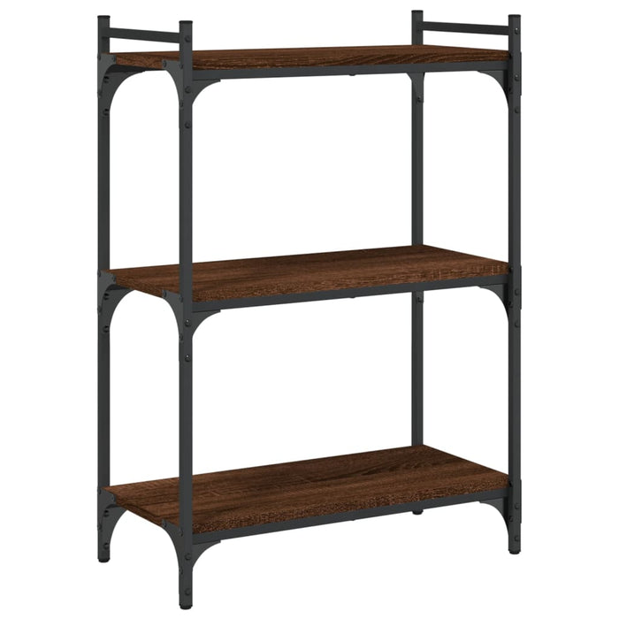 Bibliotecă cu 3 niveluri, stejar maro 60x30x86 cm lemn compozit - WALTI WALTI
