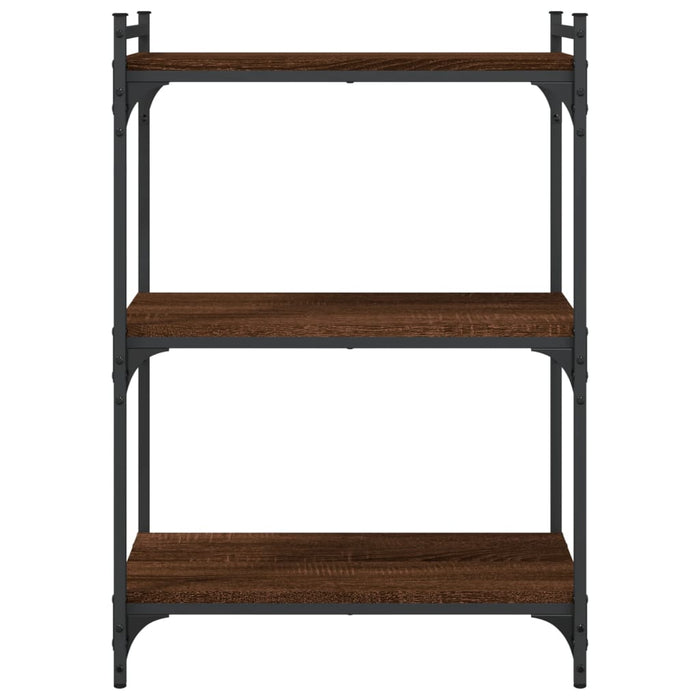 Bibliotecă cu 3 niveluri, stejar maro 60x30x86 cm lemn compozit - WALTI WALTI