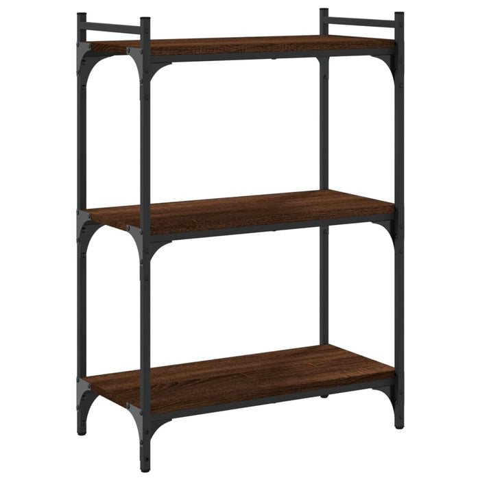 Bibliotecă cu 3 niveluri, stejar maro 60x30x86 cm lemn compozit - WALTI WALTI