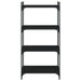 Bibliotecă cu 4 niveluri, negru, 60x30x120 cm, lemn prelucrat - WALTI WALTI