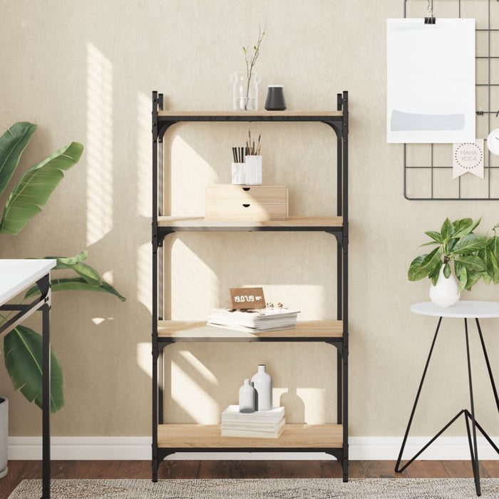 Bibliotecă 4 niveluri stejar sonoma 60x30x120 cm lemn prelucrat WALTI