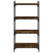 Bibliotecă 4 niveluri stejar afumat 60x30x120 cm lemn prelucrat - WALTI WALTI