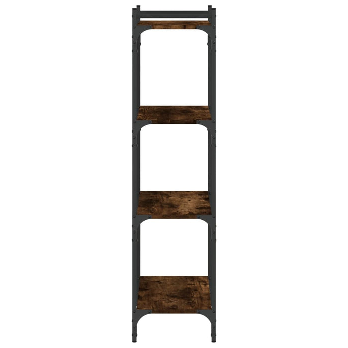Bibliotecă 4 niveluri stejar afumat 60x30x120 cm lemn prelucrat - WALTI WALTI