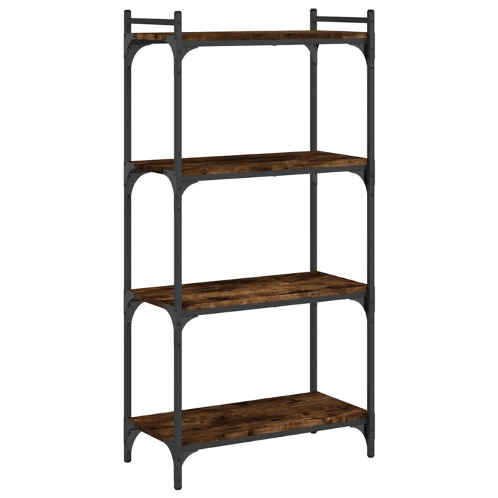 Bibliotecă 4 niveluri stejar afumat 60x30x120 cm lemn prelucrat - WALTI WALTI