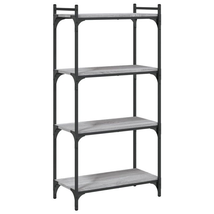 Bibliotecă cu 4 niveluri gri sonoma 60x30x120 cm lemn prelucrat - WALTI WALTI