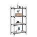 Bibliotecă cu 4 niveluri gri sonoma 60x30x120 cm lemn prelucrat - WALTI WALTI