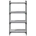 Bibliotecă cu 4 niveluri gri sonoma 60x30x120 cm lemn prelucrat - WALTI WALTI
