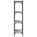 Bibliotecă cu 4 niveluri gri sonoma 60x30x120 cm lemn prelucrat - WALTI WALTI