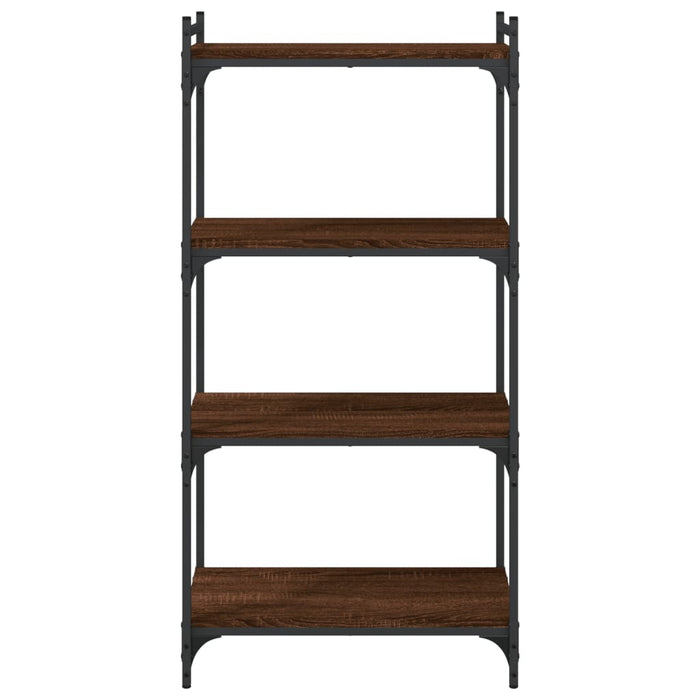 Bibliotecă 4 niveluri, stejar maro 60x30x120 cm, lemn prelucrat WALTI