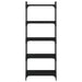 Bibliotecă cu 5 niveluri, negru, 60x30x154 cm, lemn prelucrat - WALTI WALTI