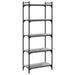 Bibliotecă cu 5 niveluri gri sonoma 60x30x154 cm lemn prelucrat - WALTI WALTI