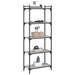 Bibliotecă cu 5 niveluri gri sonoma 60x30x154 cm lemn prelucrat - WALTI WALTI