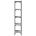 Bibliotecă cu 5 niveluri gri sonoma 60x30x154 cm lemn prelucrat - WALTI WALTI