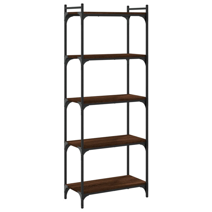 Bibliotecă 5 niveluri, stejar maro 60x30x154 cm, lemn prelucrat WALTI
