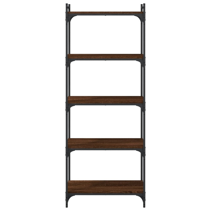 Bibliotecă 5 niveluri, stejar maro 60x30x154 cm, lemn prelucrat WALTI