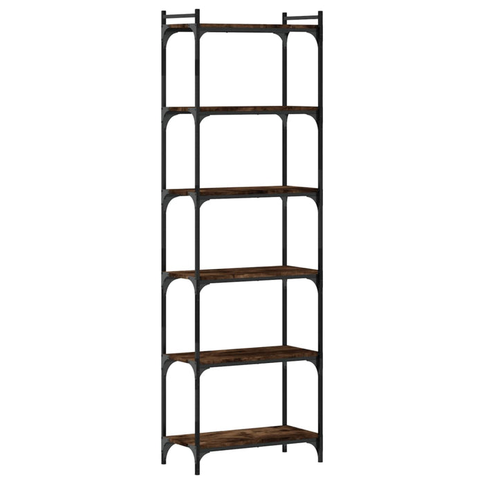 Bibliotecă 6 niveluri, stejar maro 60x30x188 cm, lemn prelucrat - WALTI WALTI