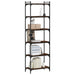 Bibliotecă 6 niveluri, stejar maro 60x30x188 cm, lemn prelucrat - WALTI WALTI