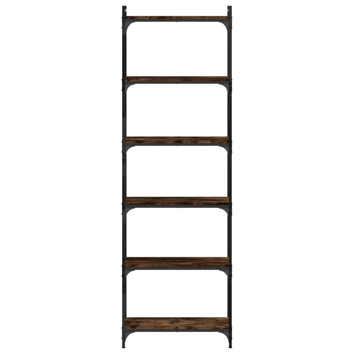 Bibliotecă 6 niveluri, stejar maro 60x30x188 cm, lemn prelucrat - WALTI WALTI