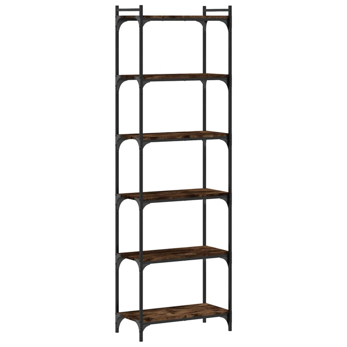 Bibliotecă 6 niveluri, stejar maro 60x30x188 cm, lemn prelucrat - WALTI WALTI
