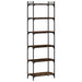 Bibliotecă 6 niveluri, stejar maro 60x30x188 cm, lemn prelucrat - WALTI WALTI
