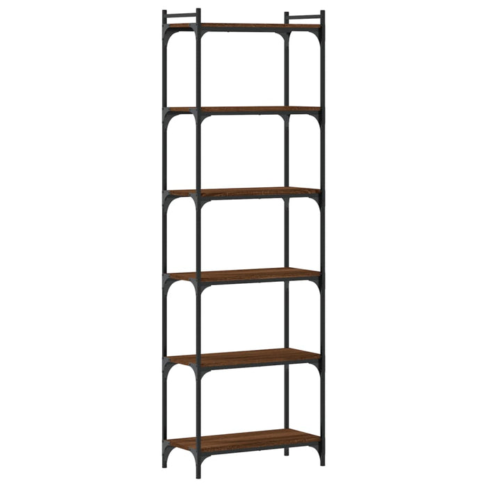 Bibliotecă 6 niveluri, stejar maro 60x30x188 cm, lemn prelucrat - WALTI WALTI