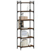 Bibliotecă 6 niveluri, stejar maro 60x30x188 cm, lemn prelucrat - WALTI WALTI