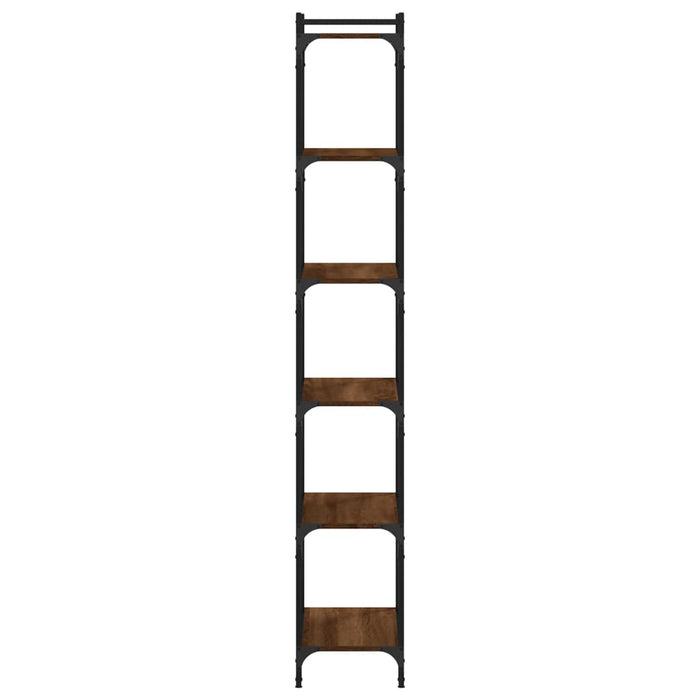 Bibliotecă 6 niveluri, stejar maro 60x30x188 cm, lemn prelucrat - WALTI WALTI