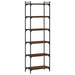 Bibliotecă 6 niveluri, stejar maro 60x30x188 cm, lemn prelucrat - WALTI WALTI