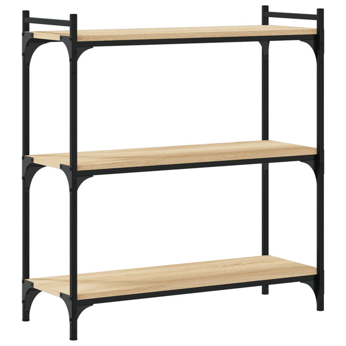 Bibliotecă 3 niveluri stejar sonoma 80x30x86 cm, lemn prelucrat WALTI