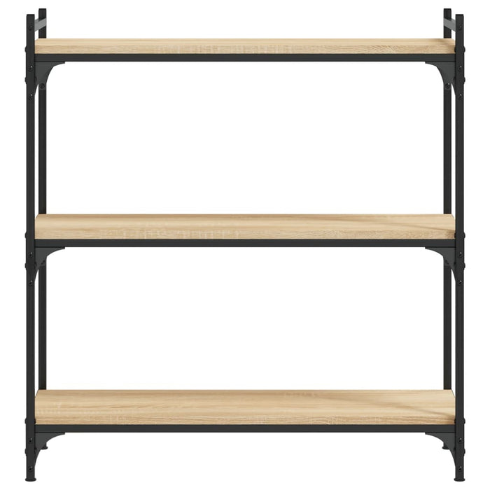 Bibliotecă 3 niveluri stejar sonoma 80x30x86 cm, lemn prelucrat WALTI