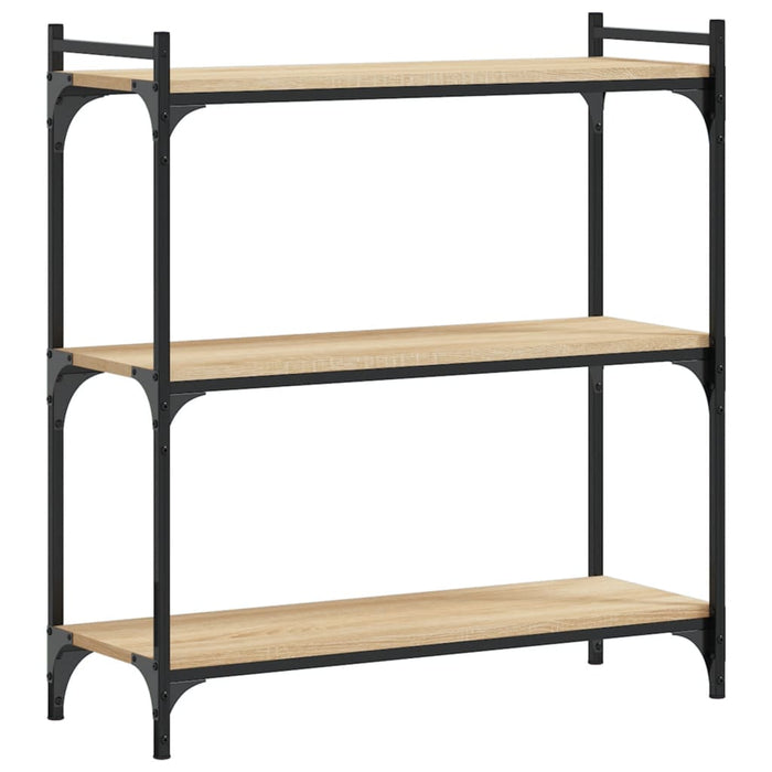 Bibliotecă 3 niveluri stejar sonoma 80x30x86 cm, lemn prelucrat WALTI