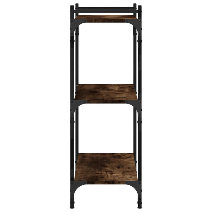 Bibliotecă 3 niveluri stejar afumat 80x30x86 cm, lemn prelucrat - WALTI WALTI