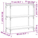Bibliotecă 3 niveluri stejar afumat 80x30x86 cm, lemn prelucrat - WALTI WALTI