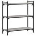 Bibliotecă cu 3 niveluri gri sonoma 80x30x86 cm, lemn prelucrat - WALTI WALTI