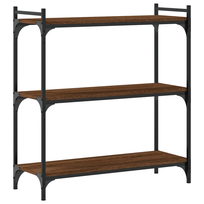 Bibliotecă 3 niveluri, stejar maro 80x30x86 cm, lemn prelucrat - WALTI WALTI