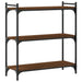 Bibliotecă 3 niveluri, stejar maro 80x30x86 cm, lemn prelucrat - WALTI WALTI