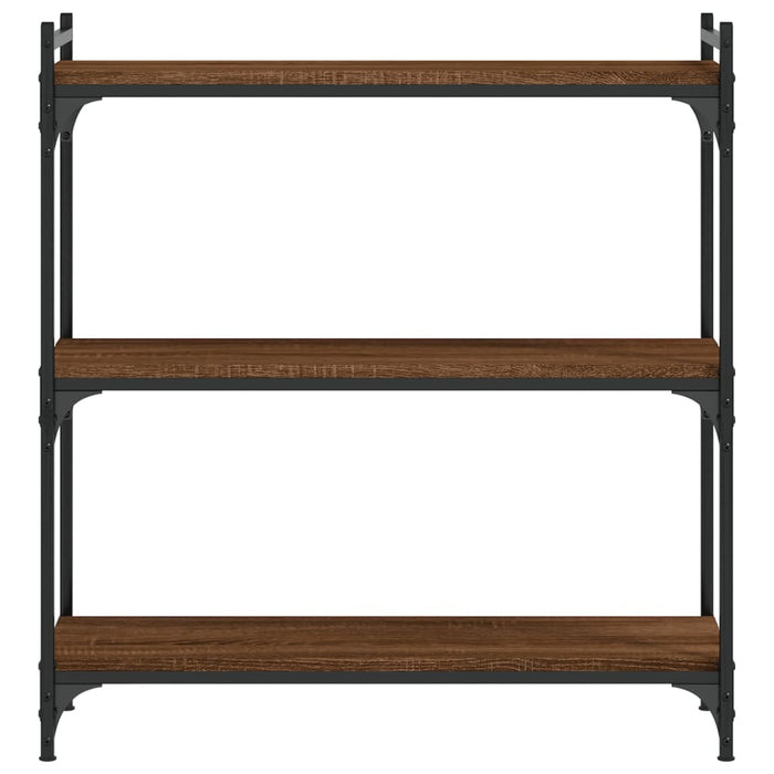 Bibliotecă 3 niveluri, stejar maro 80x30x86 cm, lemn prelucrat - WALTI WALTI
