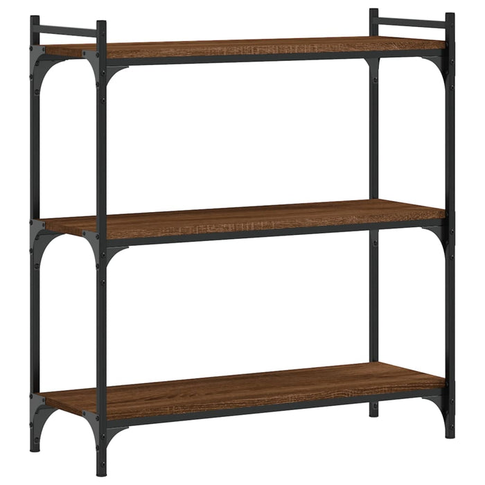 Bibliotecă 3 niveluri, stejar maro 80x30x86 cm, lemn prelucrat - WALTI WALTI