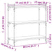 Bibliotecă 3 niveluri, stejar maro 80x30x86 cm, lemn prelucrat - WALTI WALTI