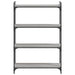 Bibliotecă cu 4 niveluri gri sonoma 80x30x120 cm lemn prelucrat - WALTI WALTI